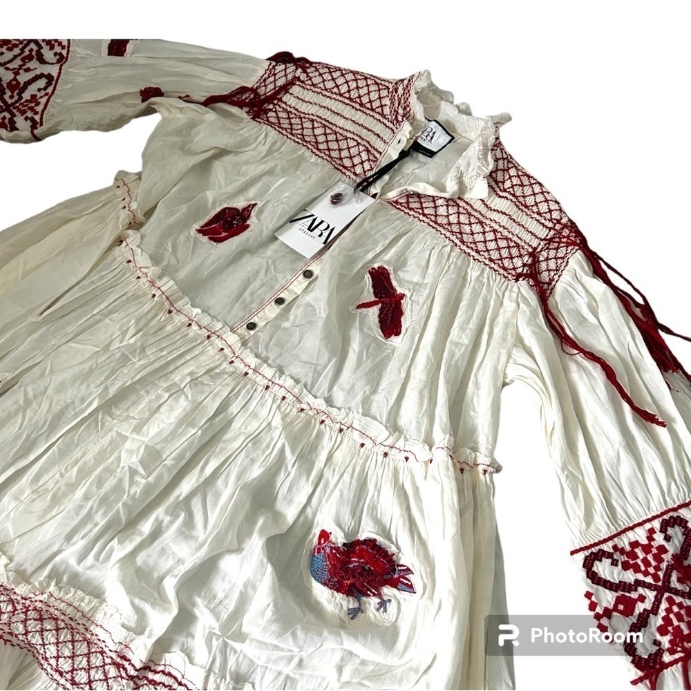 Zara Atelier Embroidered Voluminous Limited Edition Dress New - Picture 7 of 9